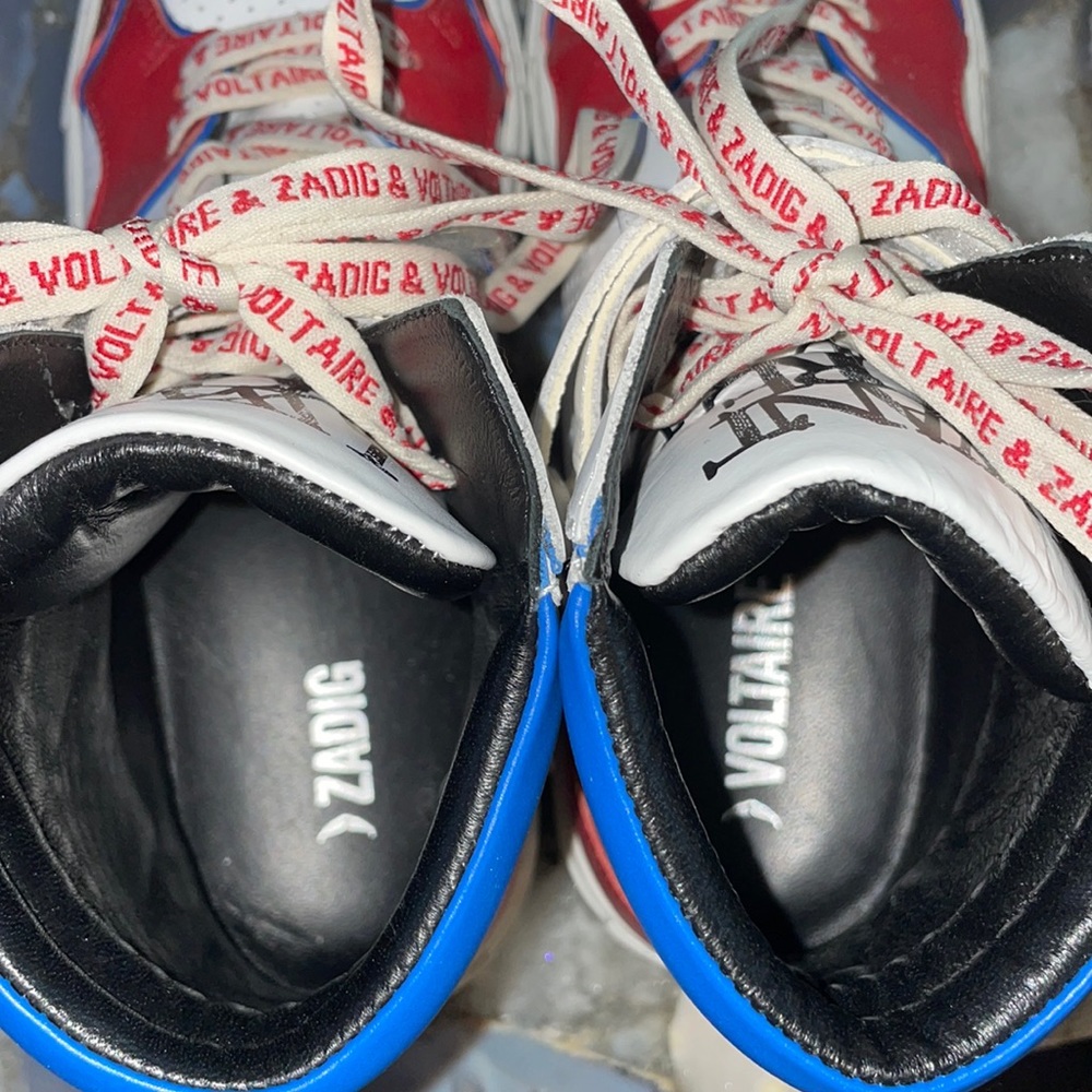 LIKE NEW Zadig & Voltaire High-Top Sneakers Sz 39 - Picture 7 of 9